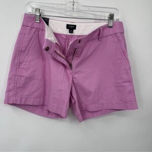 J Crew 5" Chino Shorts Women size 4 Light Pink Preppy NWT